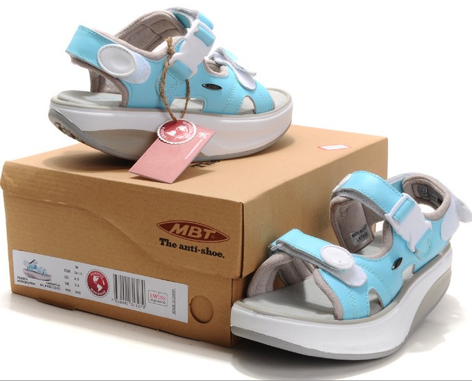 MBT Women Kisumu Sandels Blue Shoes