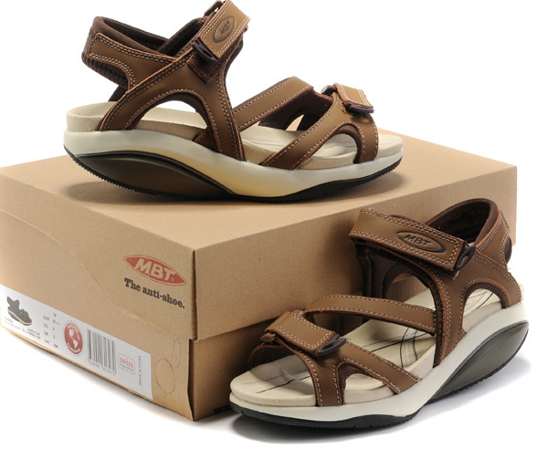Women Katika MBT Sandals Shoes Brown